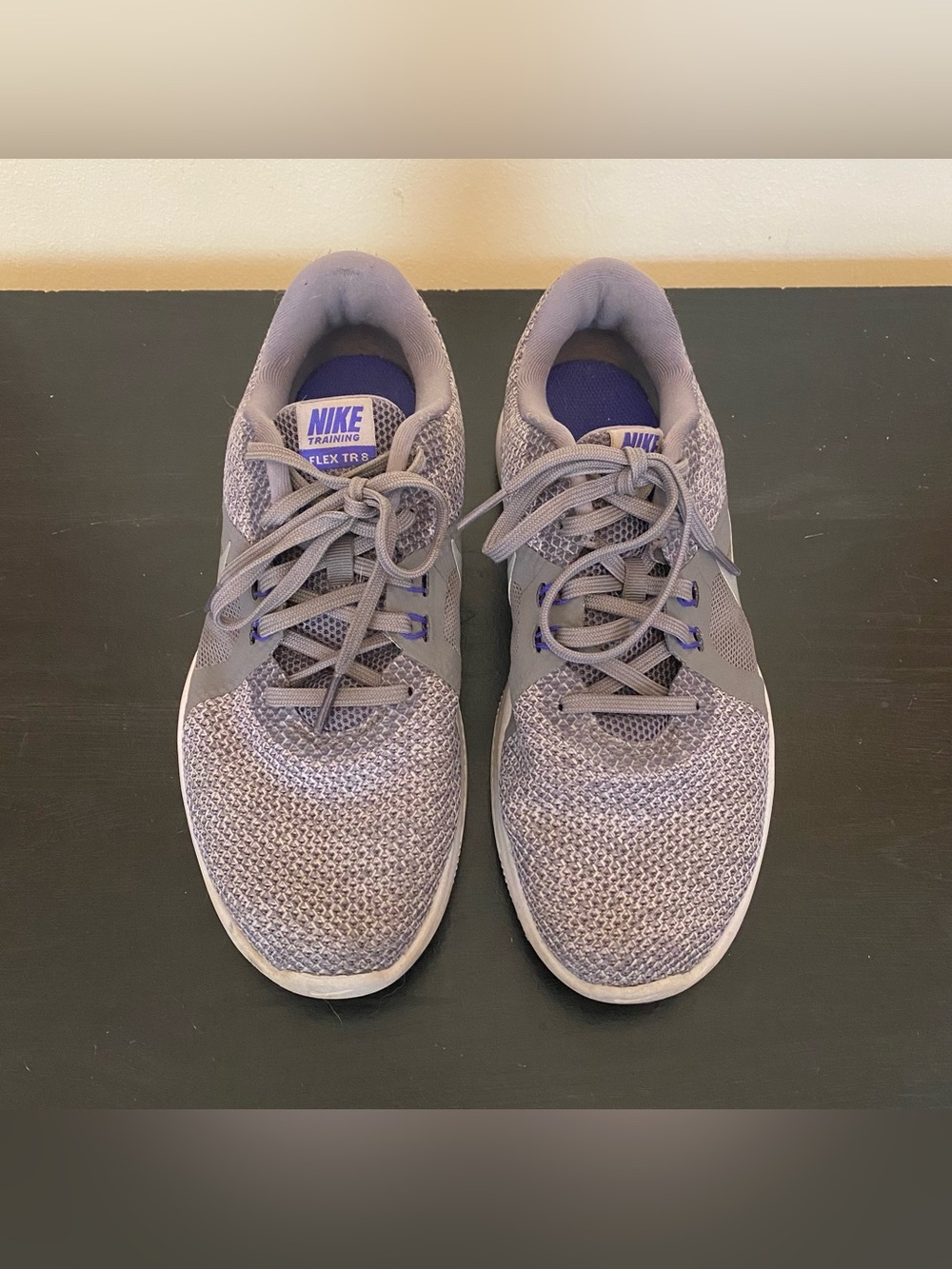 Nike Training Flex TR8 Grey Athletic Gym Shoes Womens Size 7.5